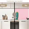 Cactussen - Modern - Pastel keuken achterwand 2 middel -voor-na2_NL