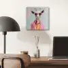 Zonnebril - Roze - Geit - Horen aluminium wit klein -sfeer5