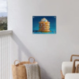 Pannenkoeken - Steentjes - Glitter - Slagroom tuinposter los doek klein -sfeer8