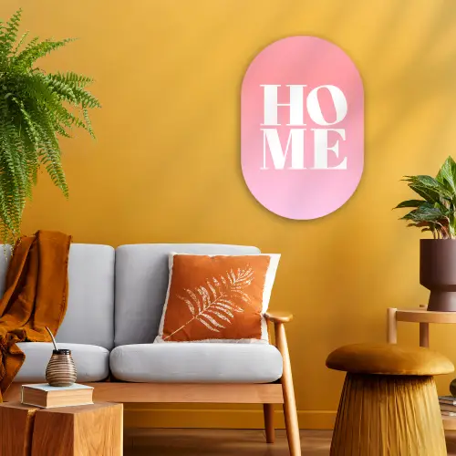 Home - Letters - Groot - Roze Wandcirkel Ovaal Forex klein -sfeer4
