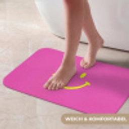 Smiley - Vrolijk - Roze Badmat klein -USP_ZachtDE