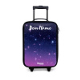 Sterren - Galaxy - Blauw - Roze Kinderkoffer - Zwart klein -3d