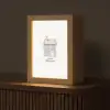 Lichtblauw - Huisje - Mama - Tekst Light Box met kabel (Tafellamp) klein -z3d_website