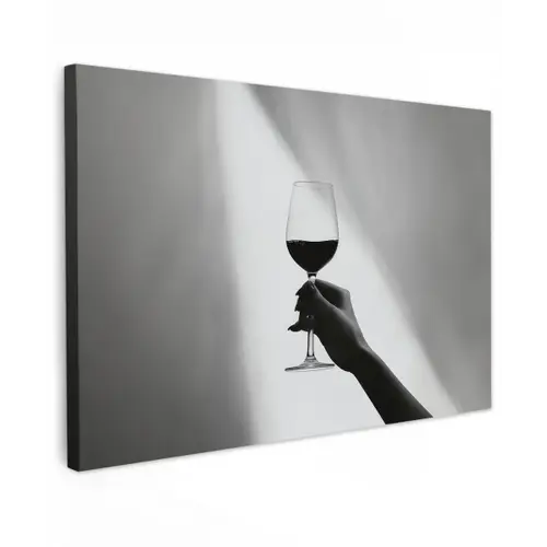 Lichtinval - Wijn - Rood - Glas canvas 2cm klein -z3d