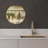 Hout - Keukengerei - Stilleven - Tegels KitchenYeah - Keuken - Wandcirkel Forex klein -sfeer1