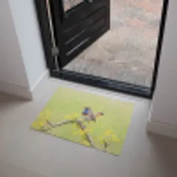 Vogel - Tak - Natuur - Kleurrijk Deurmat klein -sfeer5