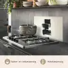 Rechthoeken - Penseelstreken - Abstract - Zwart keuken achterwand spatscherm klein -usp_NL