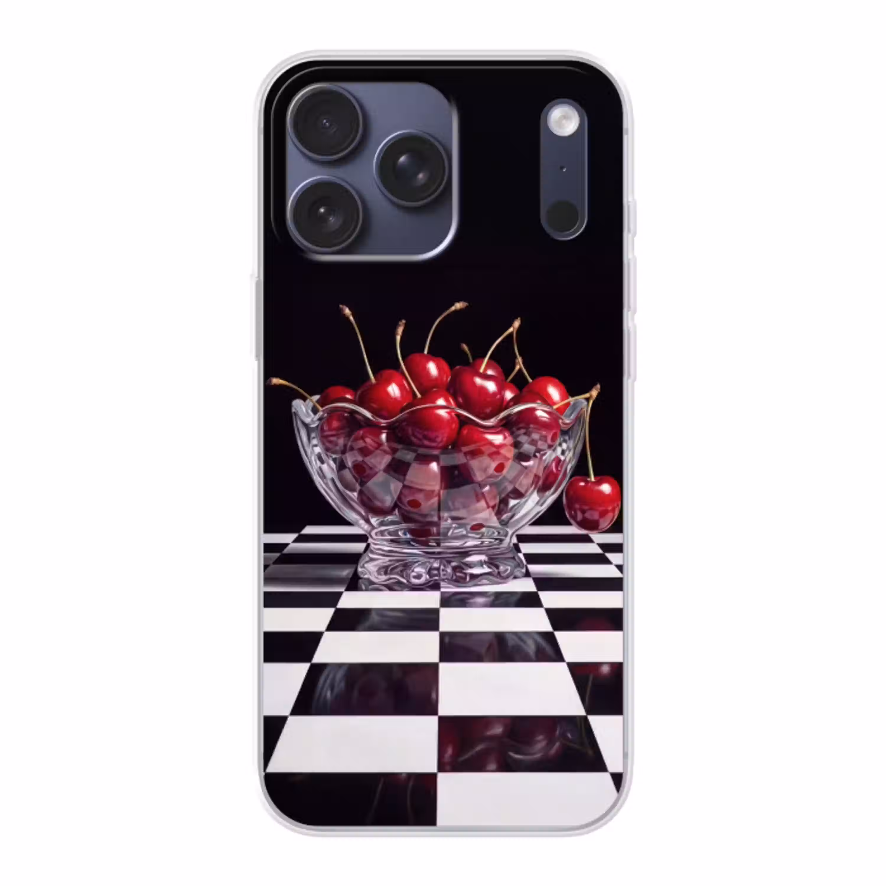 Eten - Kersen - Rood Telefoonhoesje iPhone 17 Pro Max klein -3d