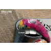 Lippen - Graffiti - Expressief Placemat vinyl groot -closeup