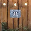 Vlinder - Bloemtakken - Lichtblauw tuinposter los doek klein -sfeer1