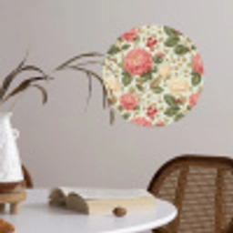 Klassiek - Botanisch - Veelkleurig Wandcirkel behangsticker klein 186 -sfeer3