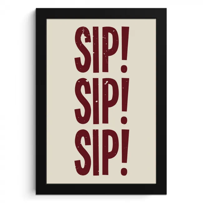 Japandi - Vintage - Decoratie - Rood KitchenYeah - Keuken - Fotolijst klein -3d