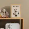 Tijger - Blauwe bloemen - Rustig Light Box met kabel (Kinderlampje) klein -sfeer2_kind