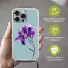 Lelie - Bloem - Paars - Stippen Hoesje iPhone 16 Pro Max met koord klein -sfeer2_NL
