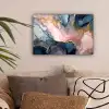 Marmer - Roze - Blauw canvas 2cm klein -sfeer1