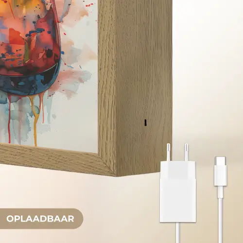 Kinder- en tiener kamer - Gaming - Game controller Light Box met batterij (Wandlamp) middel -USP_websiteoplaadbaarNL