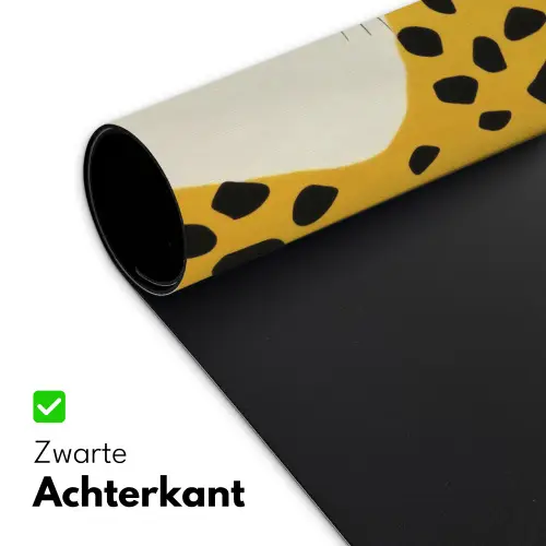 Cheetah - Illustratie - Geel Muismat XXL klein -sfeer2