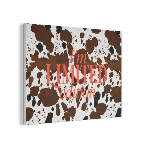 Koeienprint - Limited edition - Rood PET vilt klein -3d