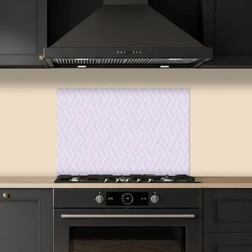 Lila - Stippen - Wit - Patroon keuken achterwand spatscherm klein 900 -sfeer1