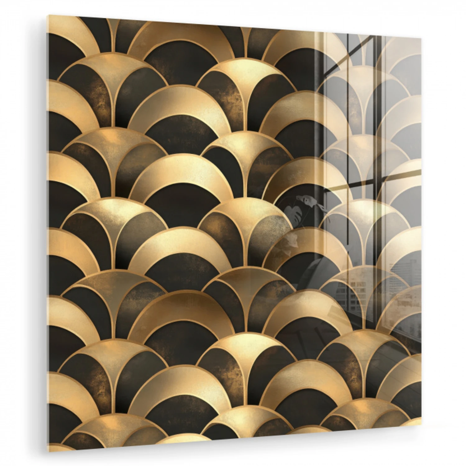 Schubben - Structuur - Goud plexiglas 5mm klein 11 -zzzproduct_nieuw
