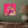 Tijger - Modern - Neon aluminium wit klein -sfeer2