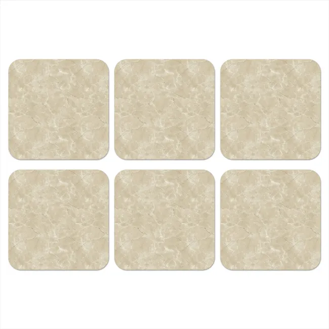 Onderzetter - Lichtbeige - Marmer - Diffusie adering