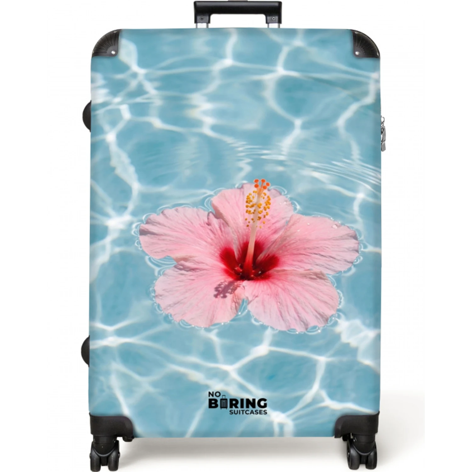 Hibiscus - Water - Roze NBS - Large koffer - Volwassenen Unisex groot -zzzzzzzzkaufland2