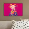 Geit - Hoorns - Kimono - Kleurrijk canvas 2cm klein -sfeer3