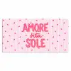 Amore vita sole - Roze - Hartjes Muismat XXL klein -3d_leeg