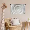 Schelp - Spiraal - Wit Wandkleed katoen klein -wsfeer5_kind