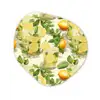 Citroen - Drankje - Glas - Munt Wandcirkel Organisch Forex 3mm klein 629 -3d
