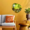 Bos - Landschap - Water - Bomen - Zon - Groen - Natuur Wandcirkel Organisch Forex 3mm klein -sfeer4
