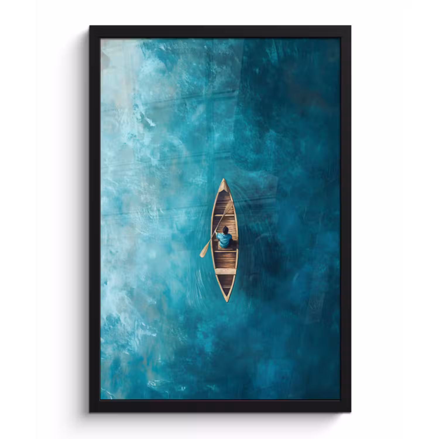 Poster met lijst - Bootje - Water - Blauw