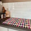 Vintage - Retro - Kleurrijk Inductie beschermer vinyl 3mm klein 276 -sfeer3