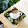 Kiwi - Fruit - Groen onderzetter kurk middel -sfeer5