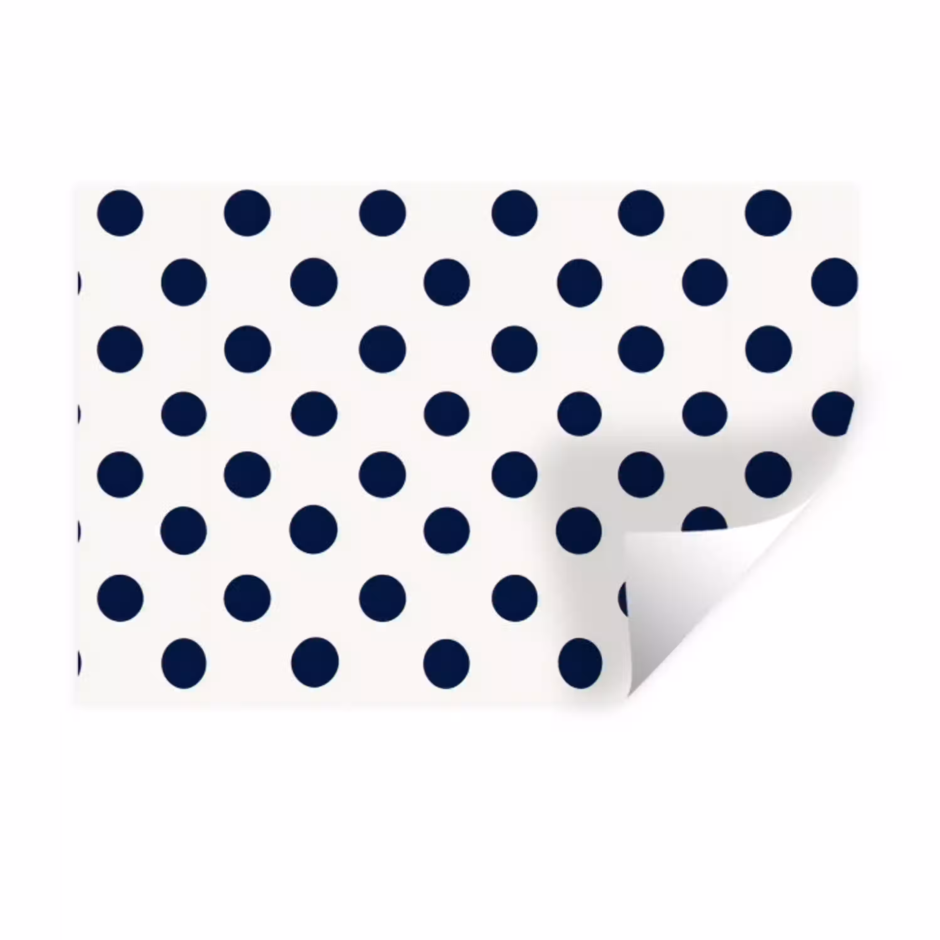 Klassiek - Stippen - Blauw Muursticker klein 286 -3d