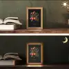 Tulpen - Bessen - Boeket - Vaas Light Box met kabel (Tafellamp) klein -sfeer3