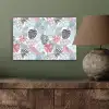 Bladeren - Jungle - Pastel - Tropisch aluminium wit klein -sfeer2