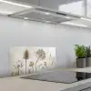 Verstilde Botanische Elegantie keuken achterwand spatscherm klein -3d_schuin