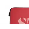 Star girl - Rood - Panter - Ster laptophoes neopreen klein -detail