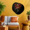 Bloemen - Takken - Boeket Wandcirkel Organisch Plexiglas middel -sfeer4