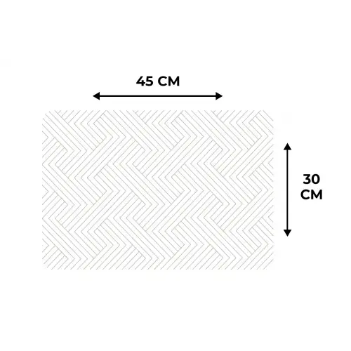 Grafisch - Patroon - Modern Placemat vinyl groot 368 -specs