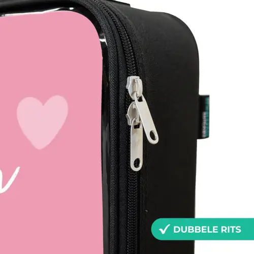 Hartjesritme Kinderkoffer - Zwart klein -rits_NL