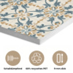 Patroon - Klassiek - Kleurrijk PET vilt klein 837 -closeup_DE