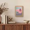 Zee - Boot - Zonsondergang Light Box met kabel (Tafellamp) klein -sfeer2