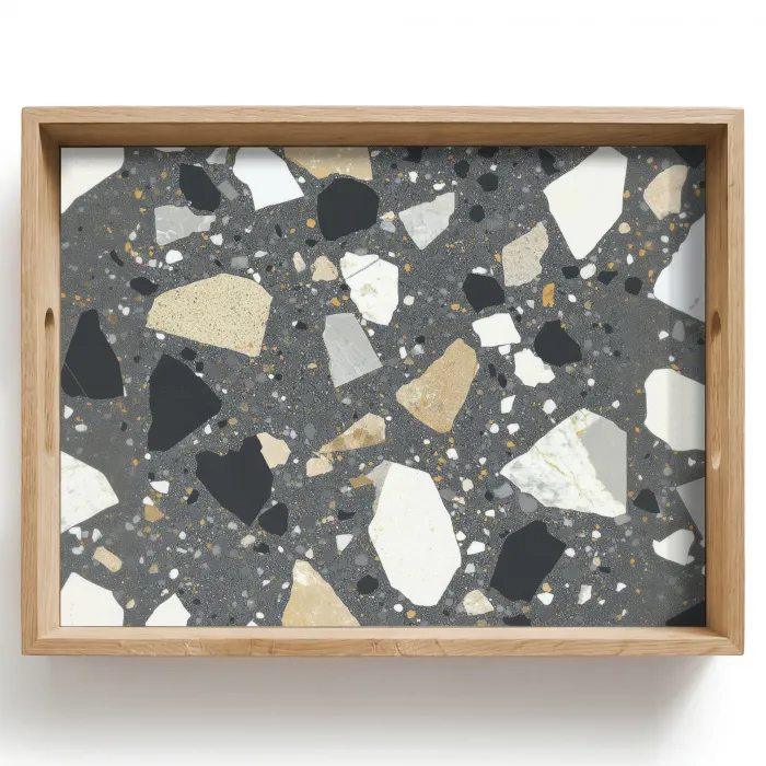 Terrazzo - Decoratie - Interieur - Stenen Dienblad Rechthoek middel -z3d_shopping