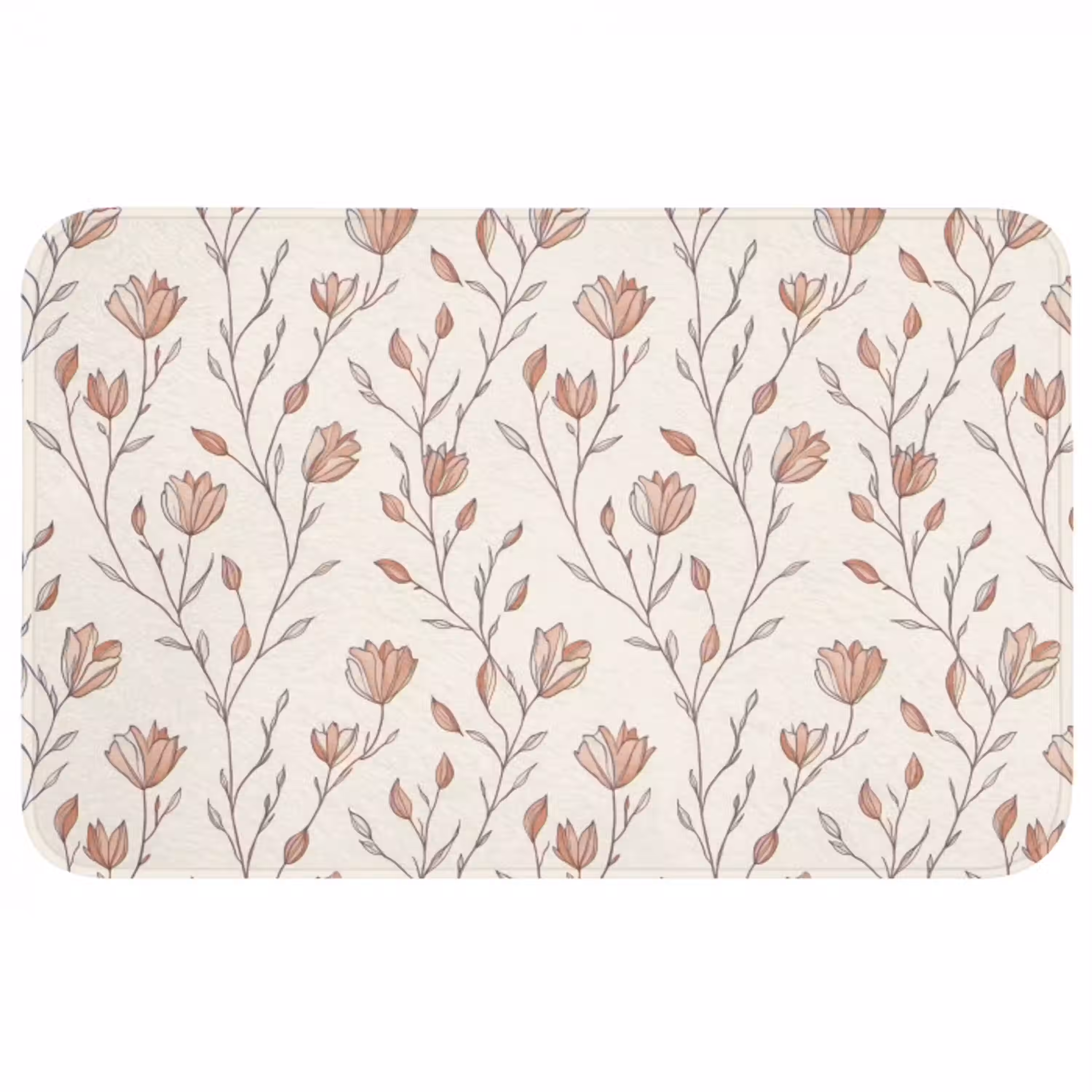 Patroon - Klassiek - Roze Badmat middel 997 -3d