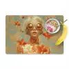 Goudvissen - Oranje - Vrouw - Blond Placemat vinyl groot -zzzproduct_Kitchenyeah-website