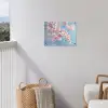 Takken - Bloesems - Roze tuinposter los doek klein -sfeer8