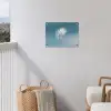 Paardenbloempluisje - Blauw - Lucht tuinposter los doek klein -sfeer8